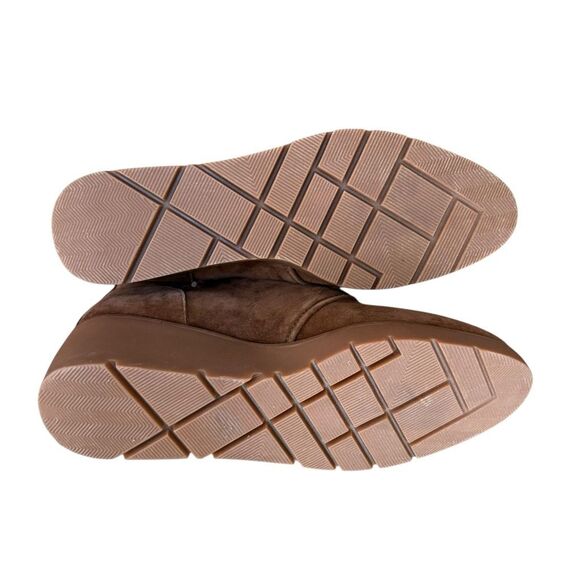 Steven Natural Comfort Brown Suede Boot Lace Up Rubber Wedge size 8 - Picture 5 of 7